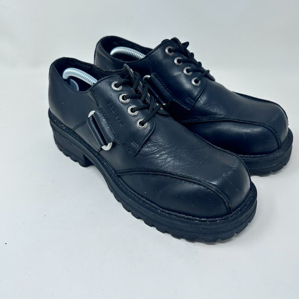 Bed Stu Black Leather Heeled Boots - Picture 6 of 15
